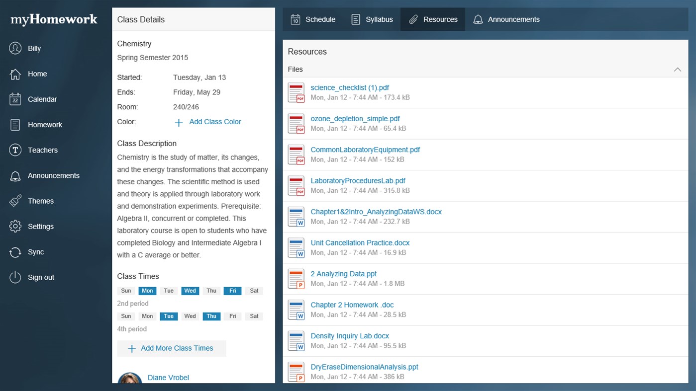 #6. myHomework (Windows) От: instin