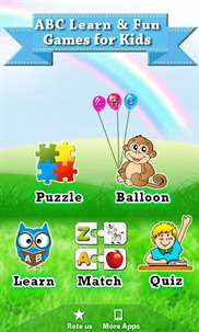 ABC Learn and Fun Games for Kids screenshot 1