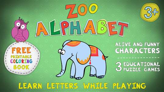 Zoo Alphabet for kids screenshot 1