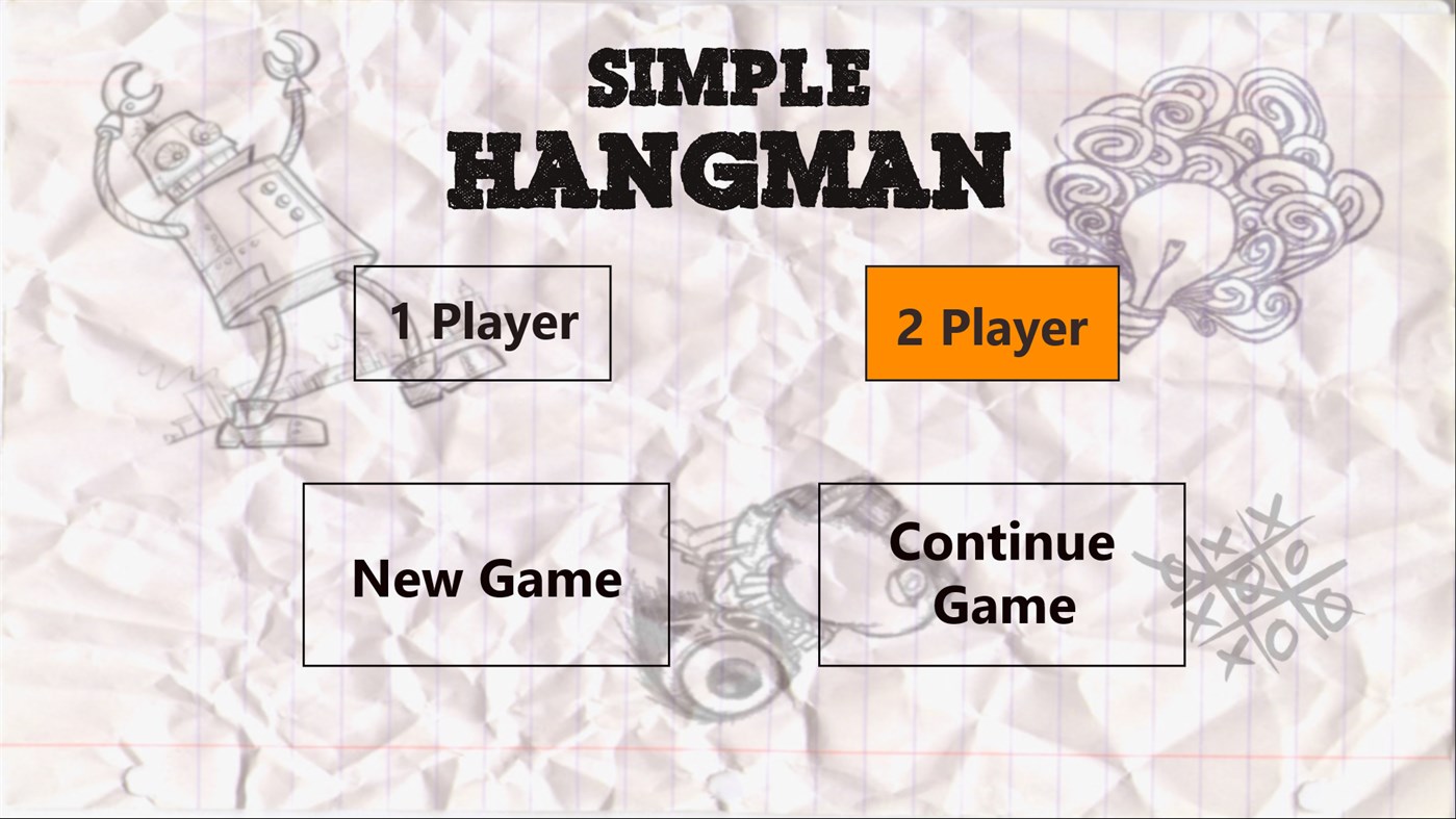 #6. Simple HangMan (Windows) Bởi: LethalSkier007
