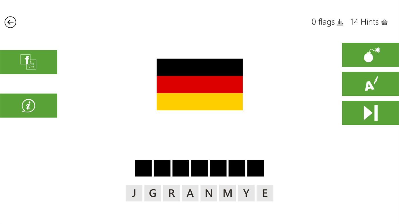 #3. Flags Quiz! (Windows) Bởi: bubble quiz games