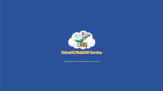 DriveHQ WebDAV Service screenshot 1