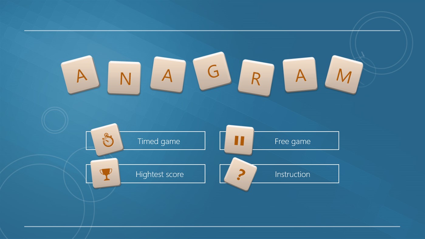 #1. Anagrams (Windows) Podle: Aga_s