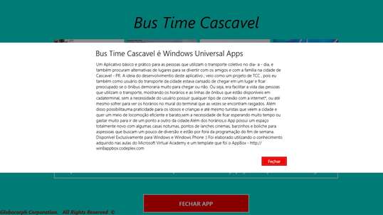 Bus Time Cascavel screenshot 6