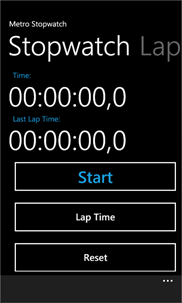 Tom's Stopwatch screenshot 1