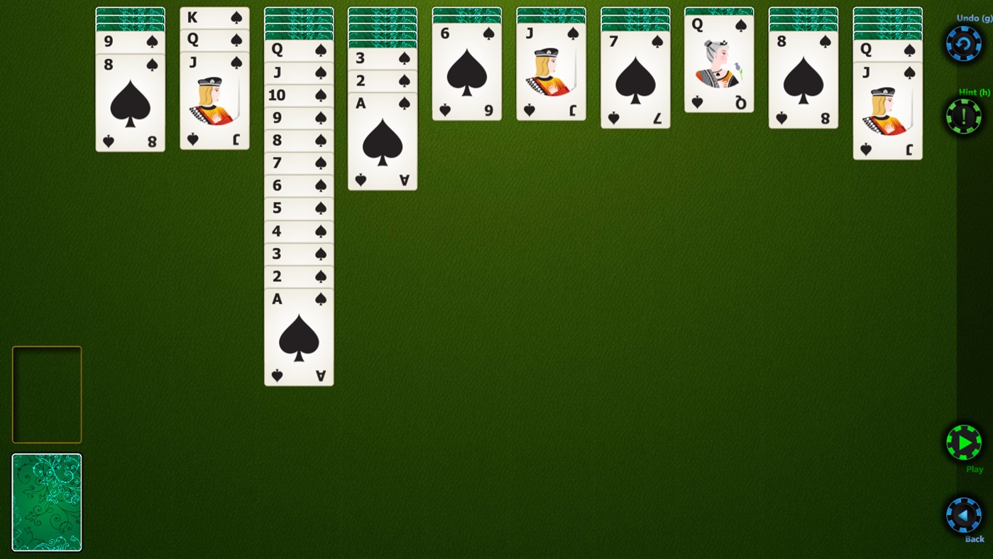 #1. Spider Solitaire HD (Windows) 来自: Bernardo Zamora