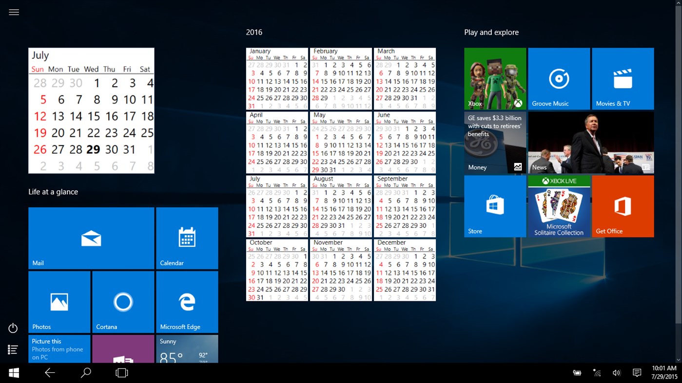 #8. Calendar Live Tile (Windows) Ved: gishtaki
