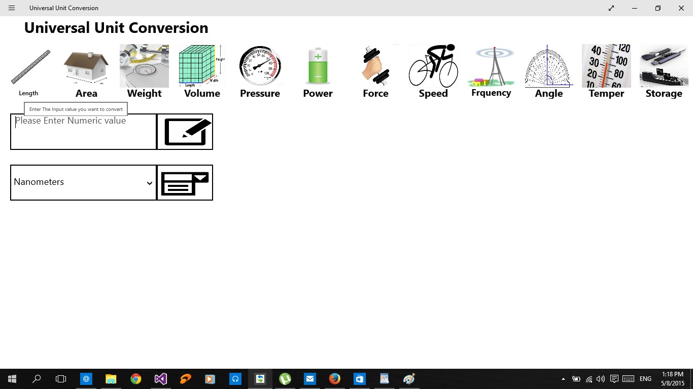 Universal Unit Conversion screenshot