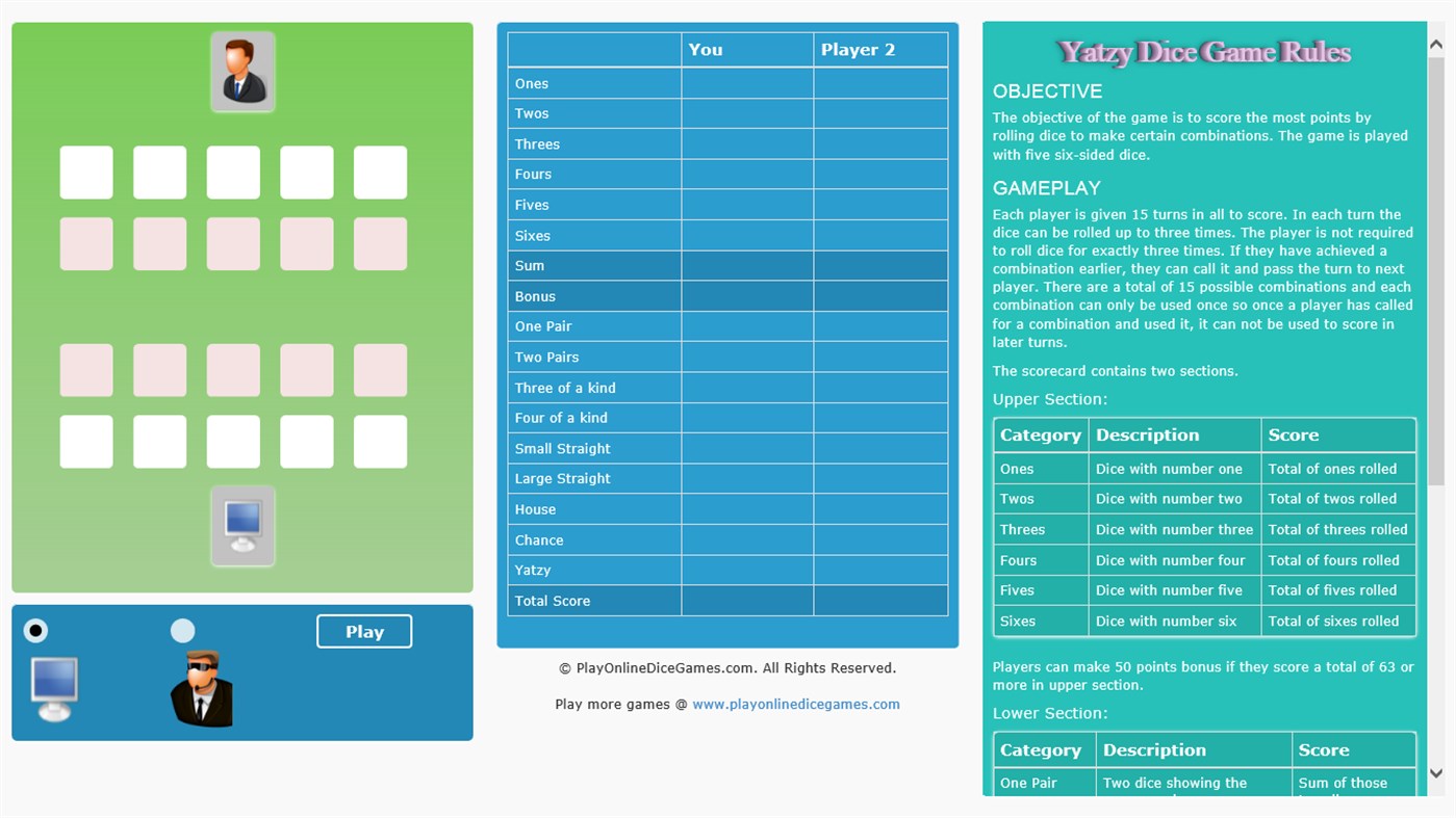 #1. Yatzy: Dice Game (Windows) Von: ALGOTECH SOFTWARE