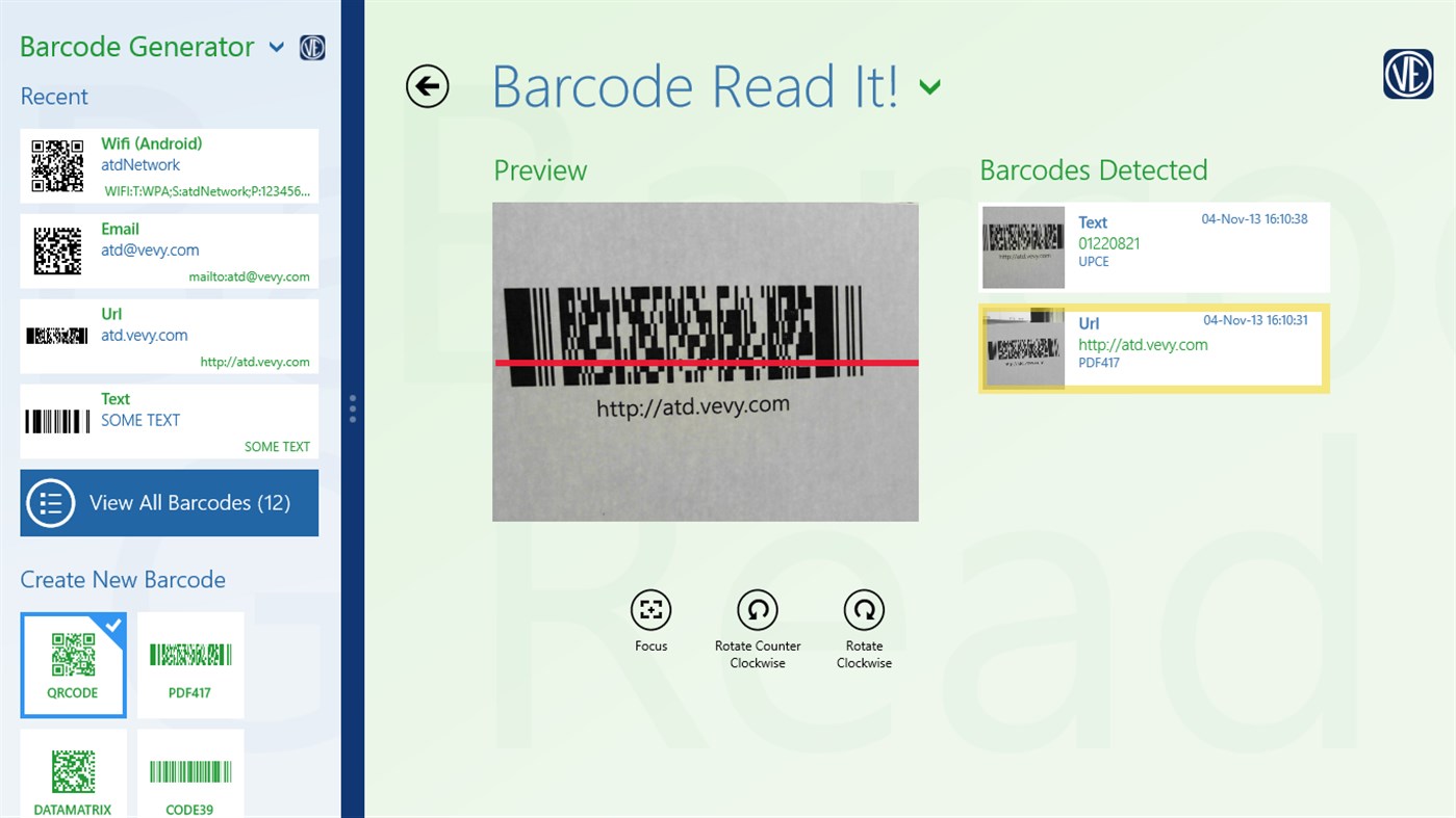 #6. Barcode generator (Windows) 게시자: VEVY EUROPE SpA