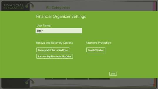 Financial Organizer & Password Vault screenshot 3
