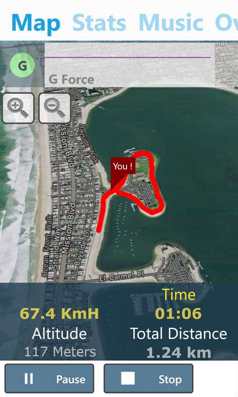 A route tracker. Jog, bike, ski or drive Screenshots 2