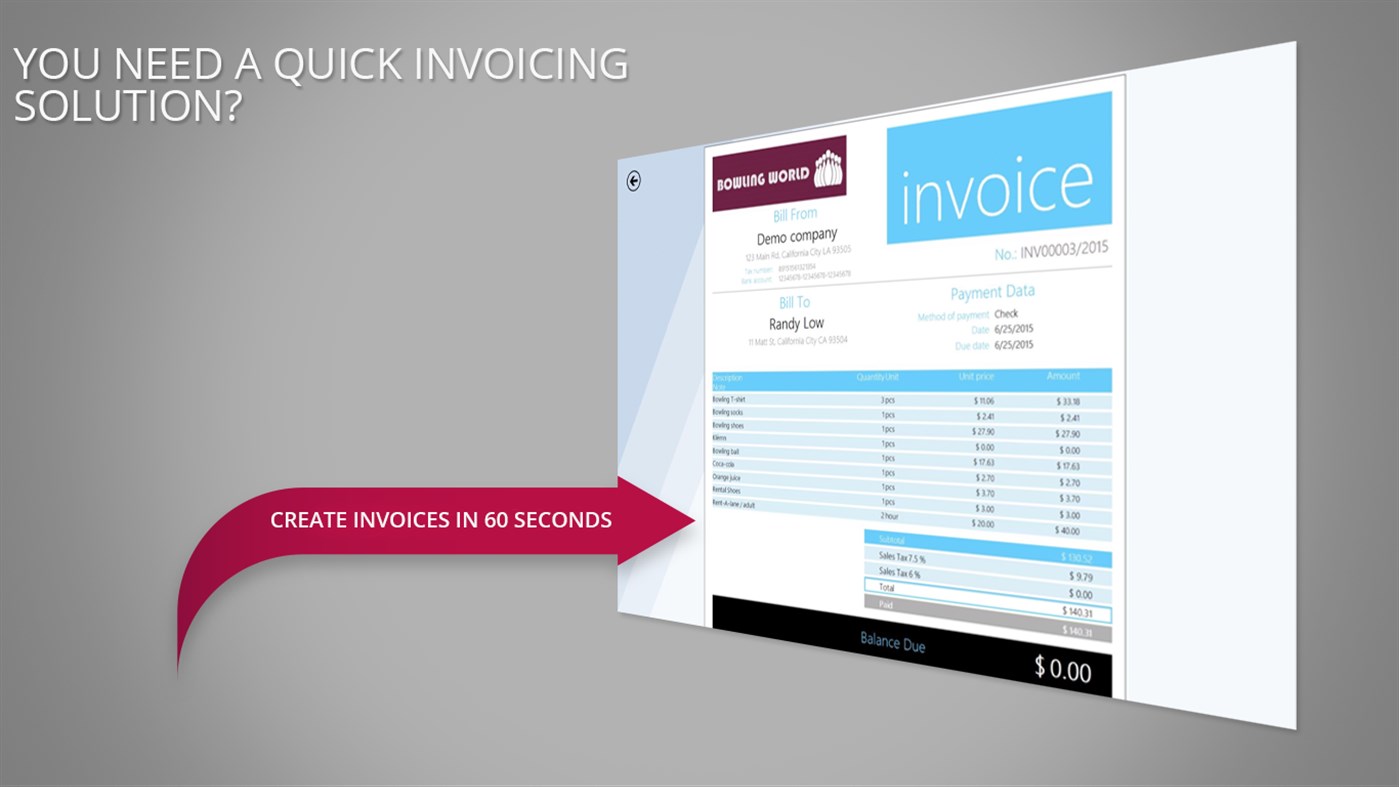 #4. Invoice – BizXpert (Windows) 来自: Key-Soft Ltd.