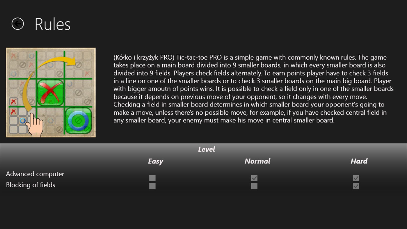 #7. Tic-Tac-Toe PRO Free (Windows) โดย: Faayzol