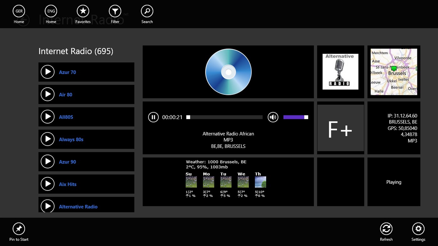 #5. Internet-Radio (Windows) 由: ‪Pocketkai‬