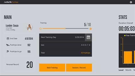 Runtastic PushUps PRO Screenshots 1