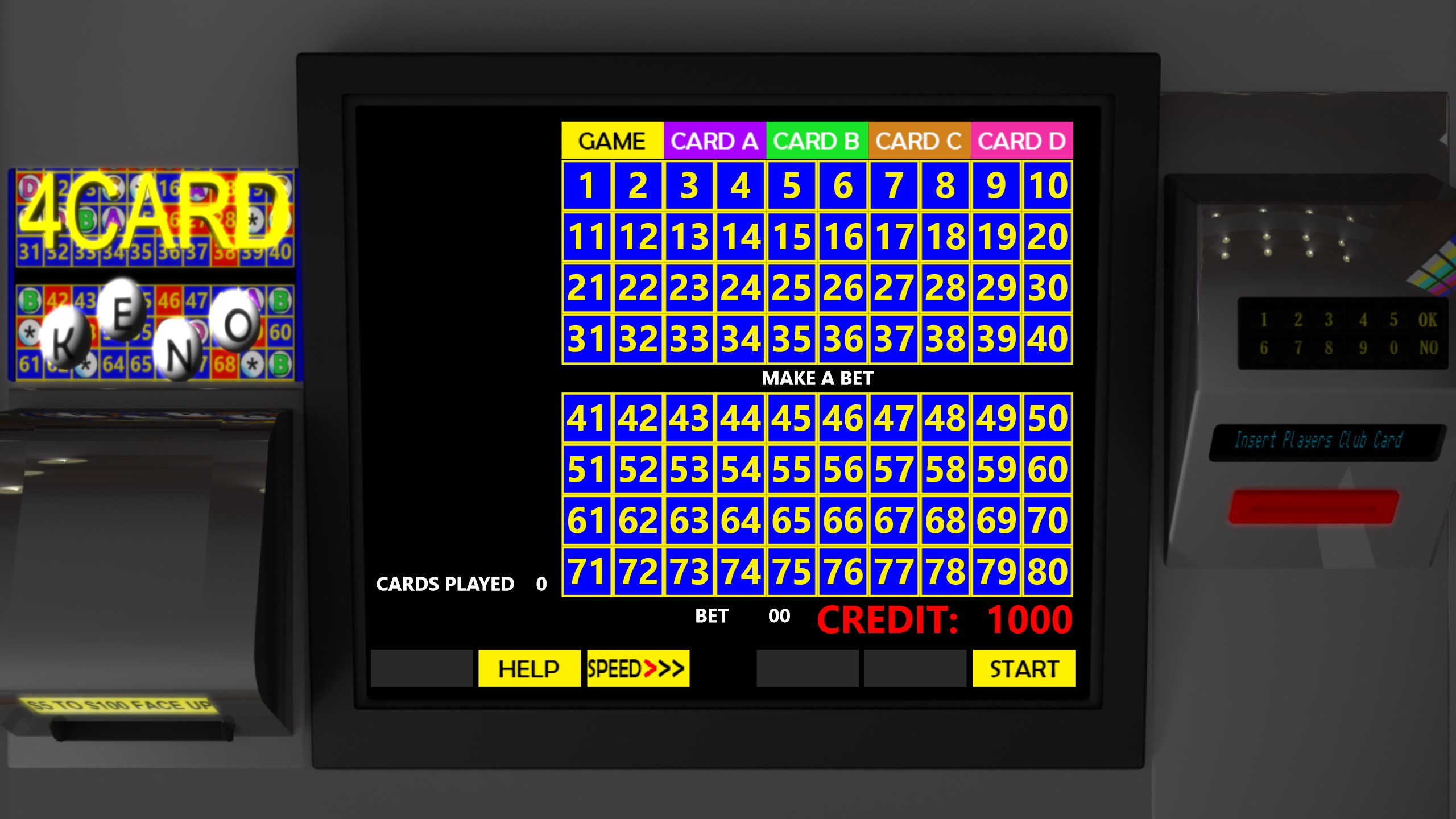 Free 4 card keno app