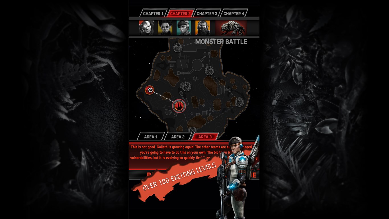 Over 100 exciting missions