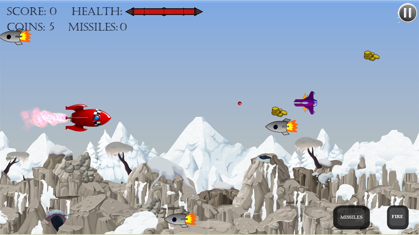 #2. Rocket Fighter (Windows) โดย: Rafeh Jamil