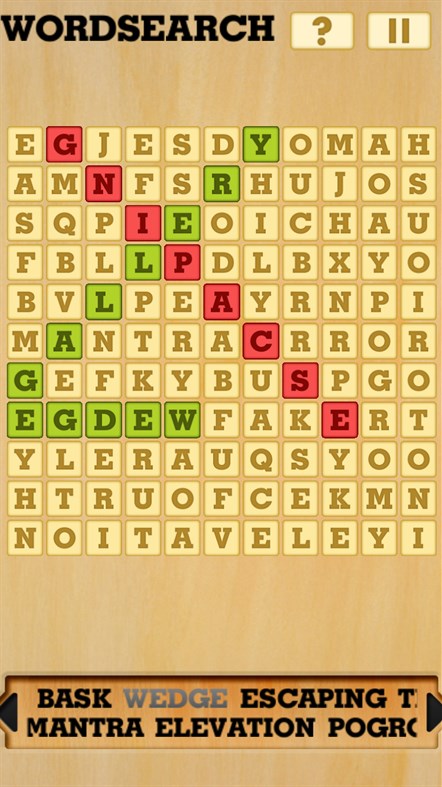 #4. Word Games - Word Search (Windows) Podle: Purple Buttons LLC