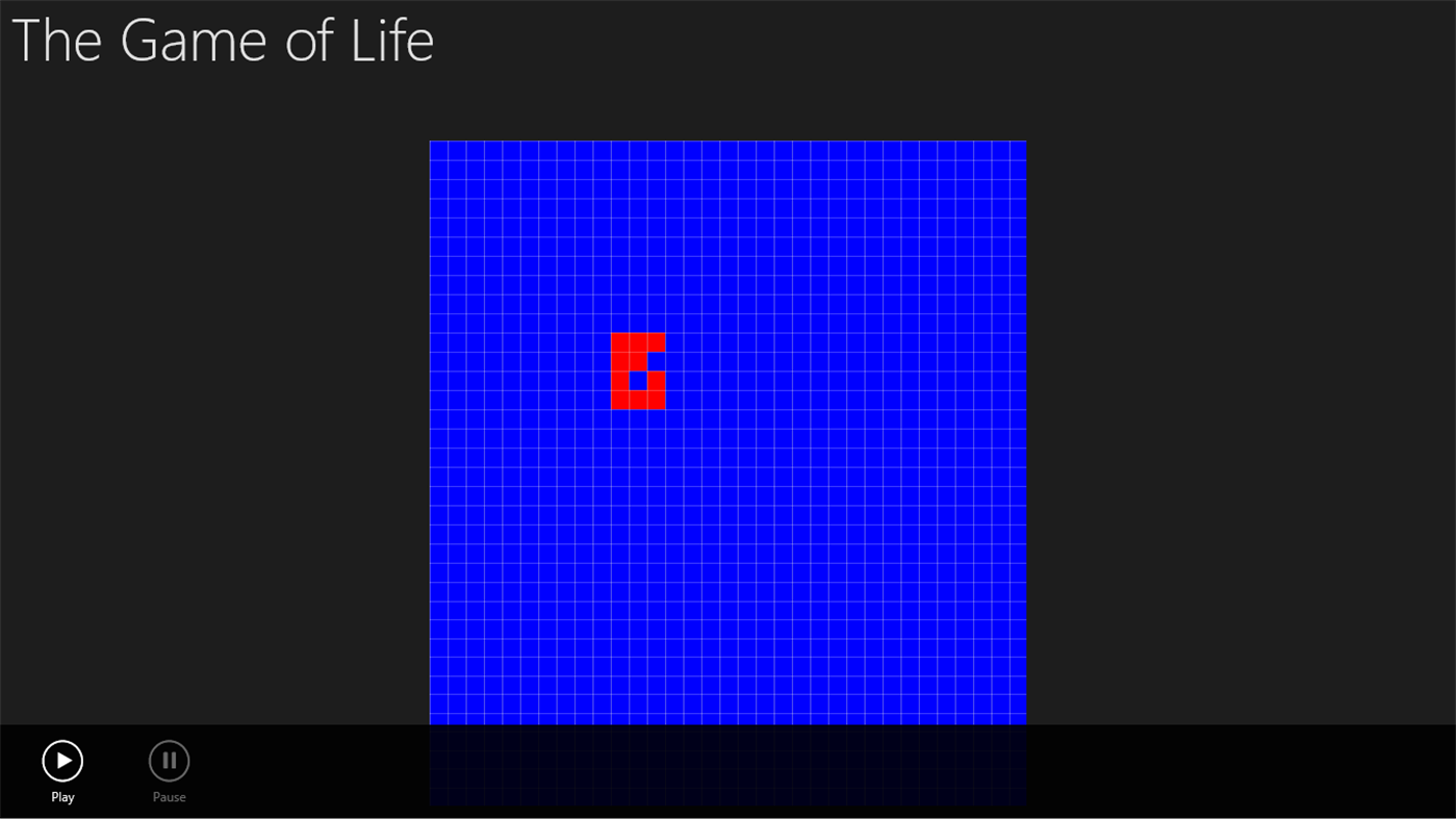 #2. The Game of Life (Windows) By: Golesh Alex