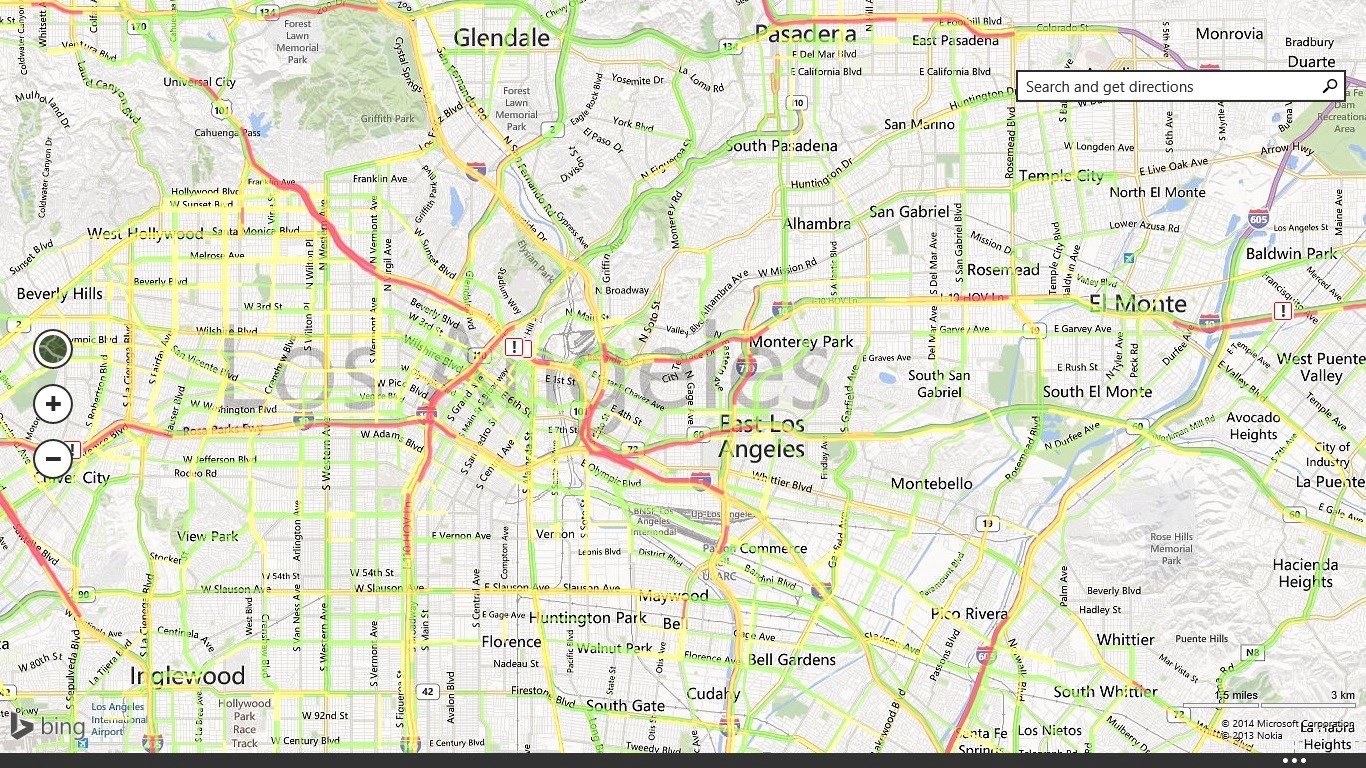 Get real-time traffic information.