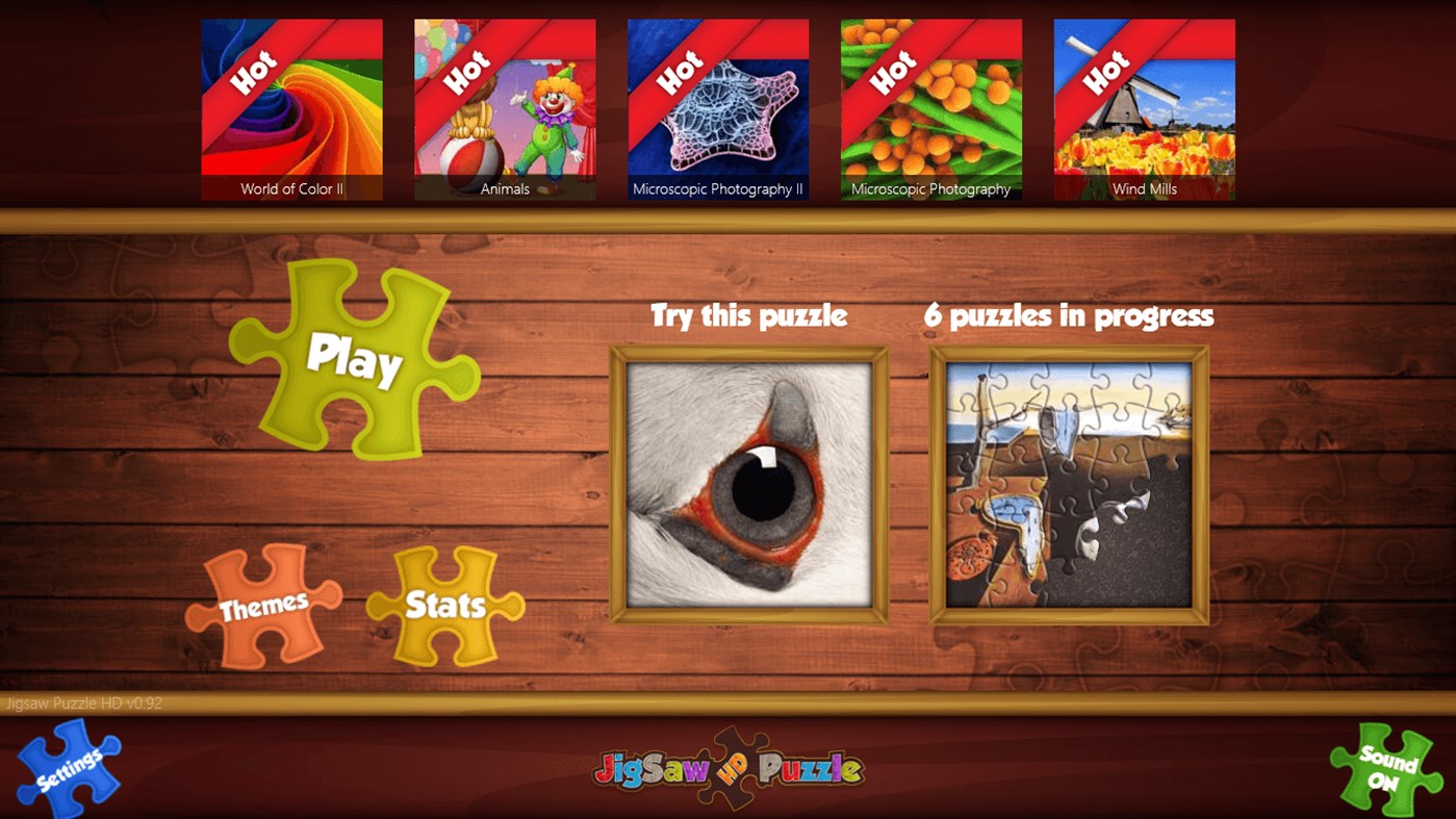 #8. Jigsaw Puzzle HD (Windows) 由: Bernardo Zamora