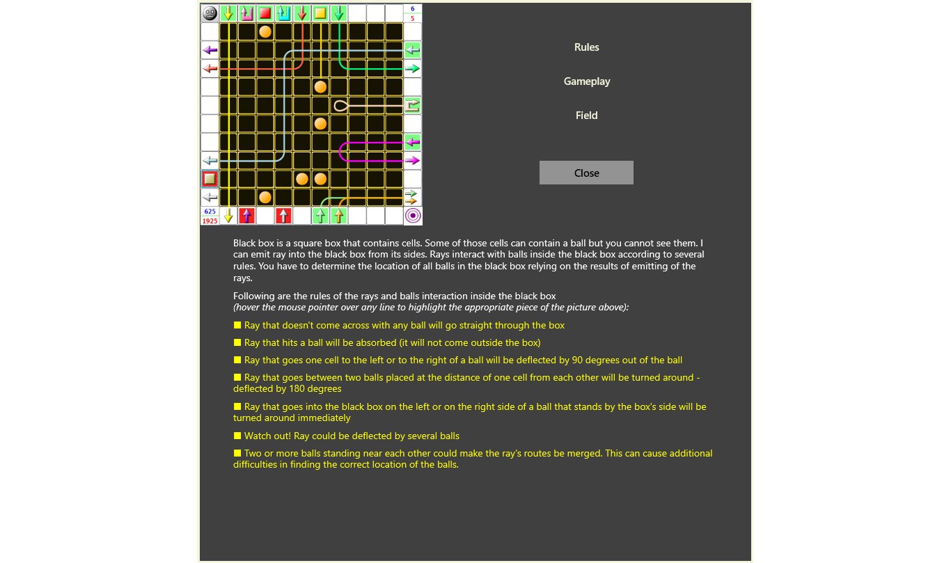 Black Box Game for Windows 10