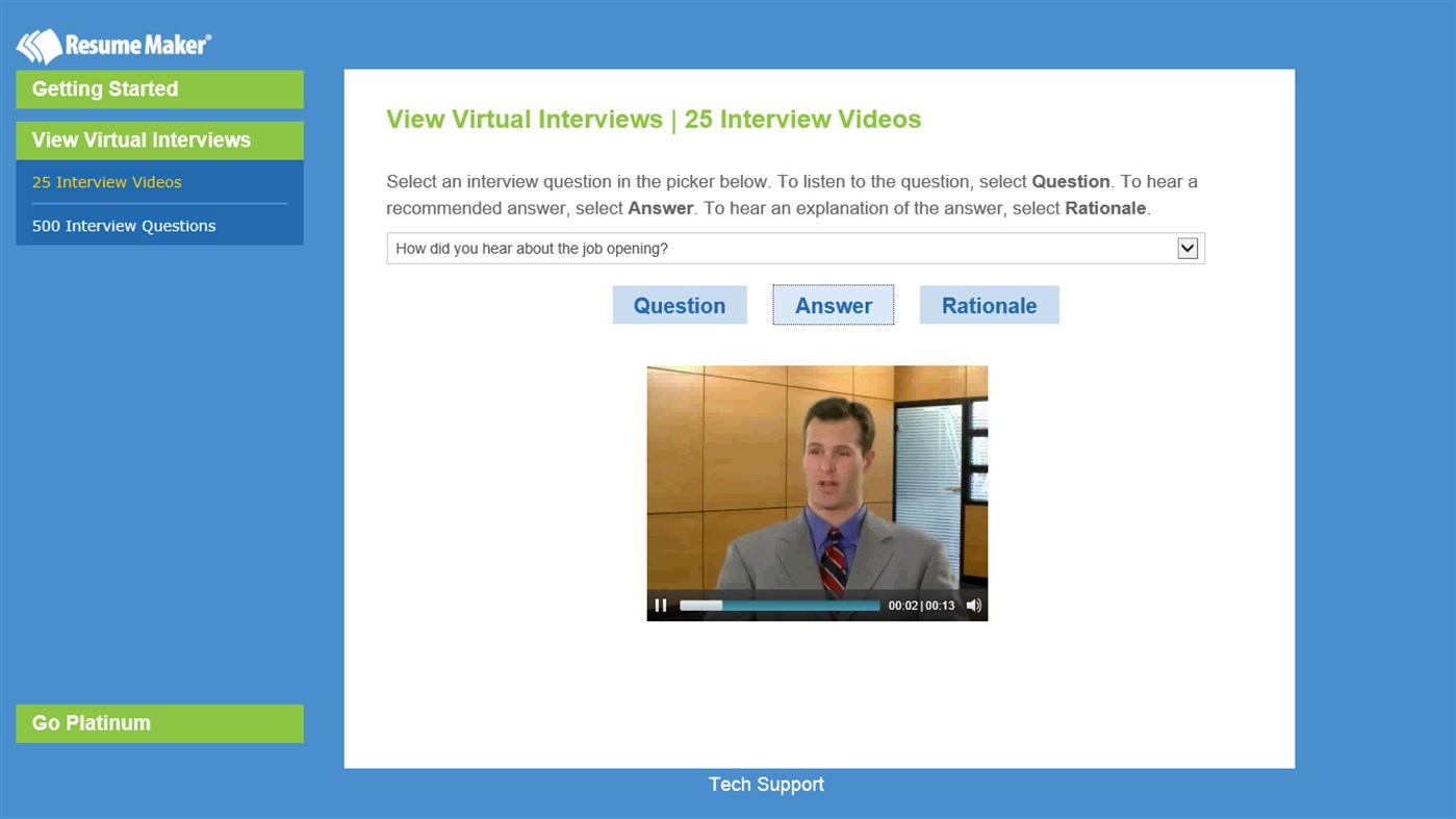 #4. Job Interview by Resume Maker (Windows) بواسطة: Individual Software Inc.