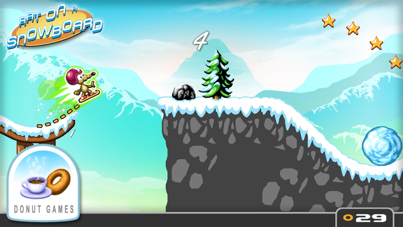 #1. Rat on a Snowboard (Windows) Av: Donut Games