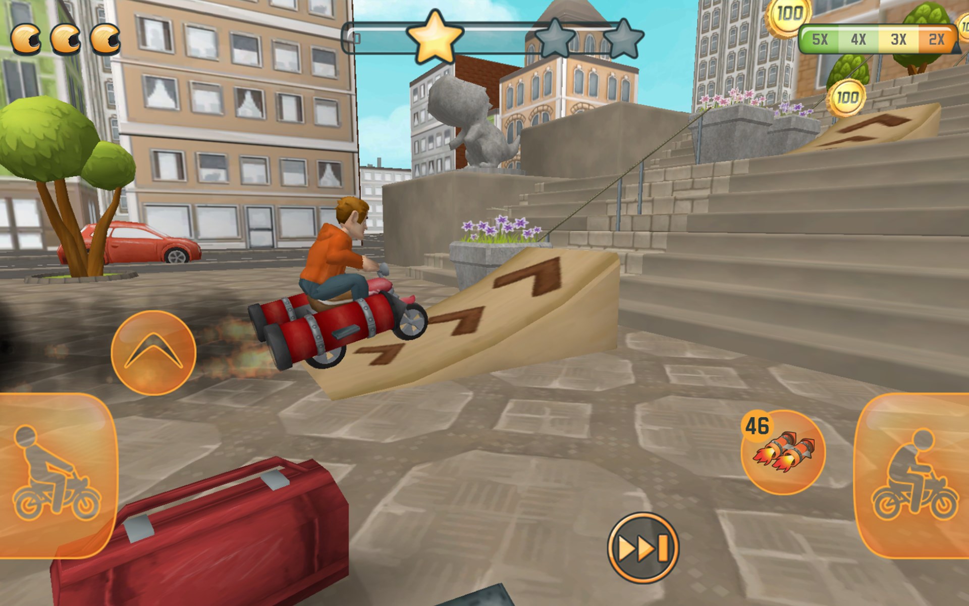 Jump further with rockets