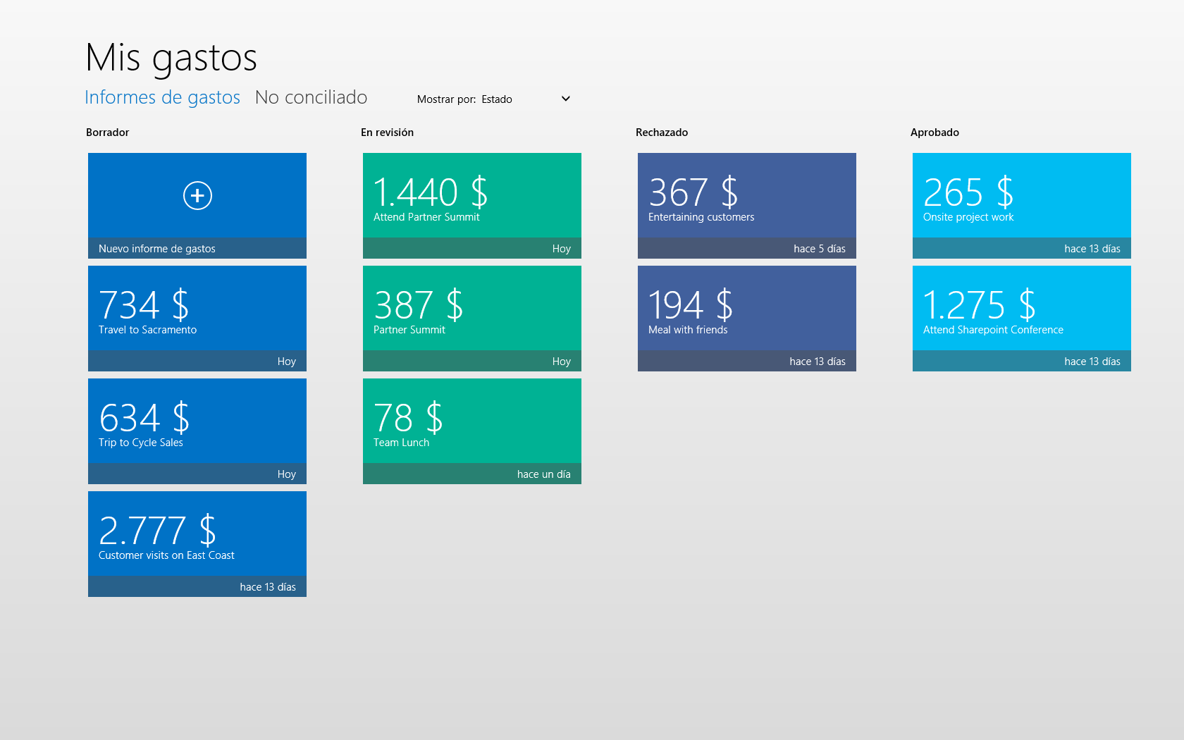 Captura de Pantalla 2 Dynamics AX 2012 Expenses windows