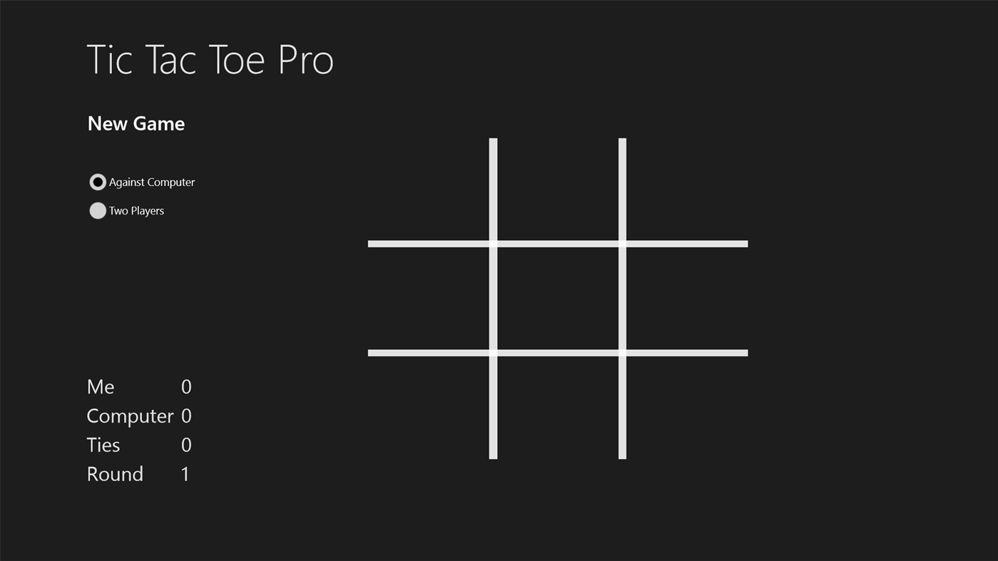 #1. Tic Tac Toe Pro (Windows) Με: Andreas Wilburger