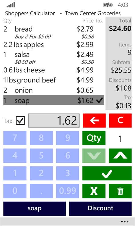 Shoppers Calculator Screenshots 2