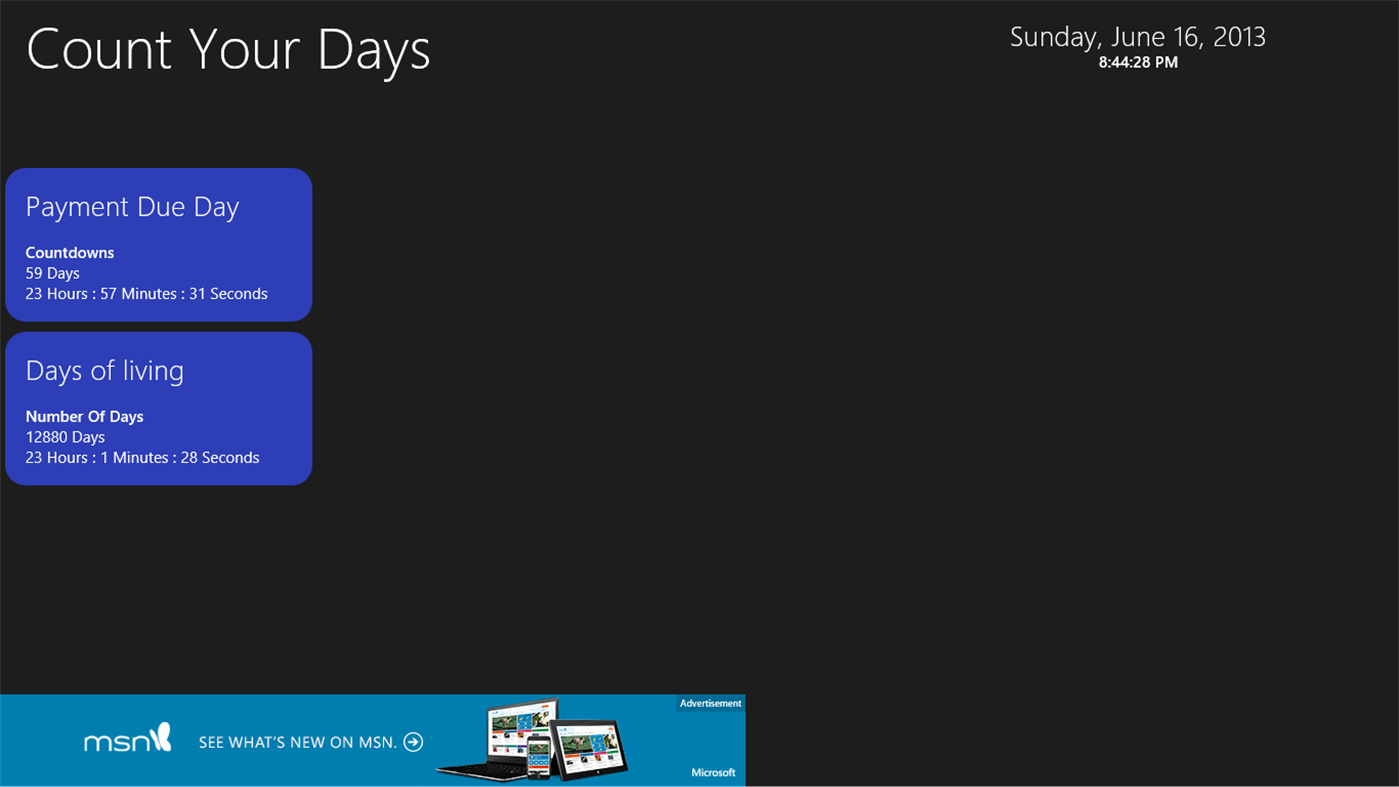 #4. Count your day (Windows) 由: POONFAMILY