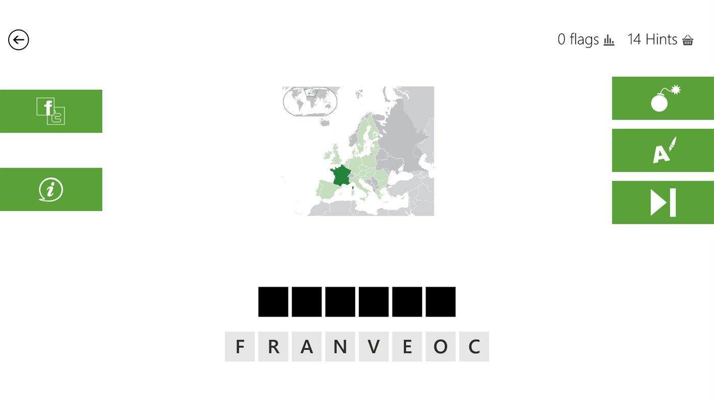 #7. Flags Quiz! (Windows) Bởi: bubble quiz games