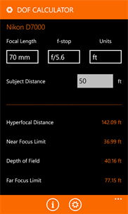 DoF Calculator™ screenshot 3