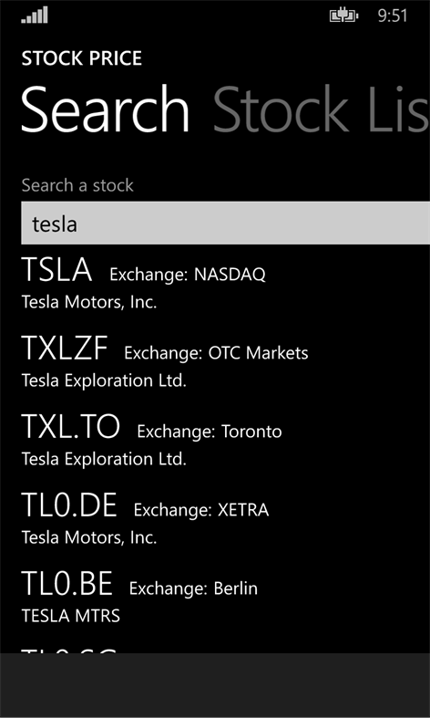 Stock Price Screenshots 2
