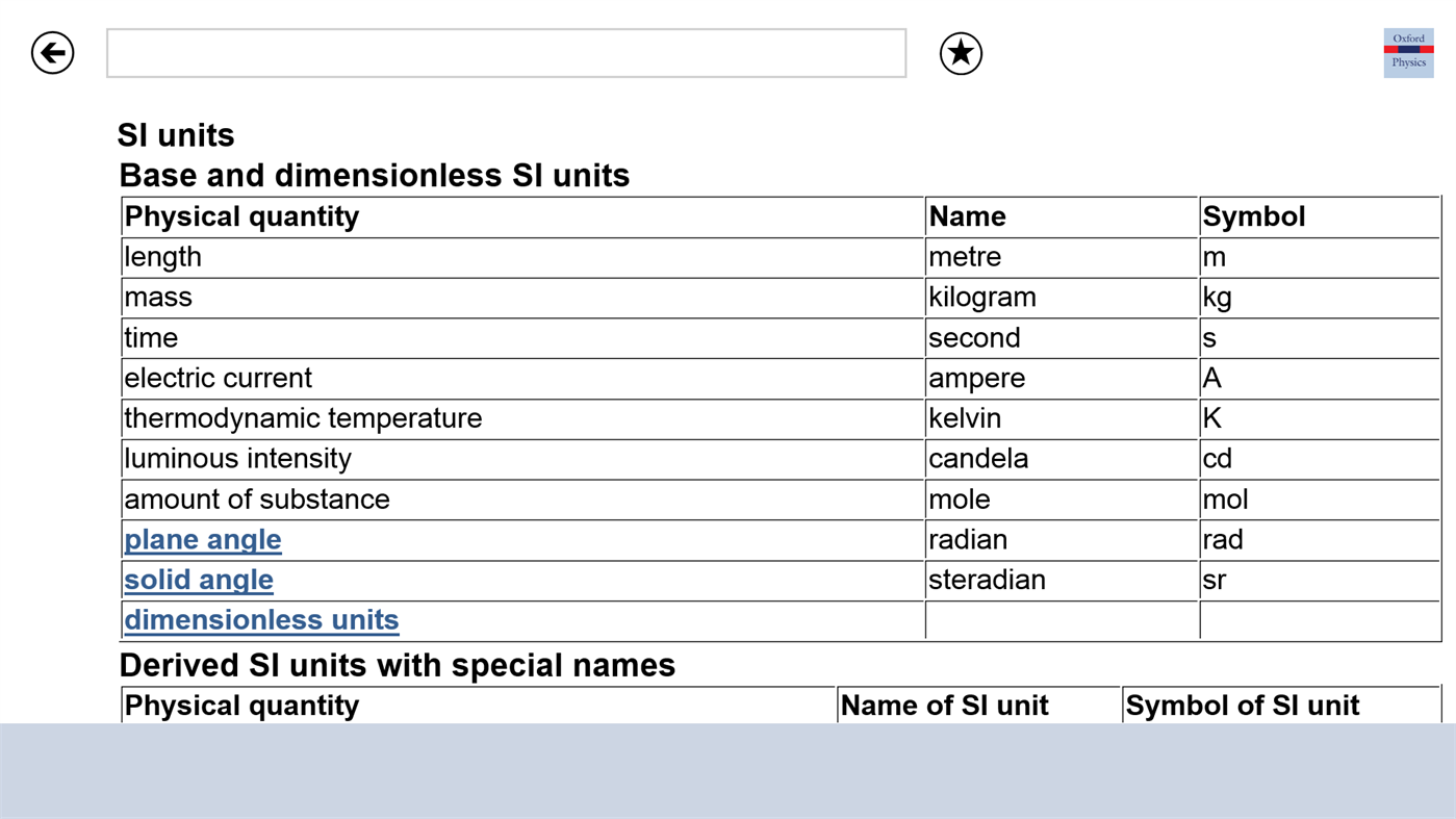 #6. Oxford Dictionary of Physics (Windows) Podle: MobiSystems