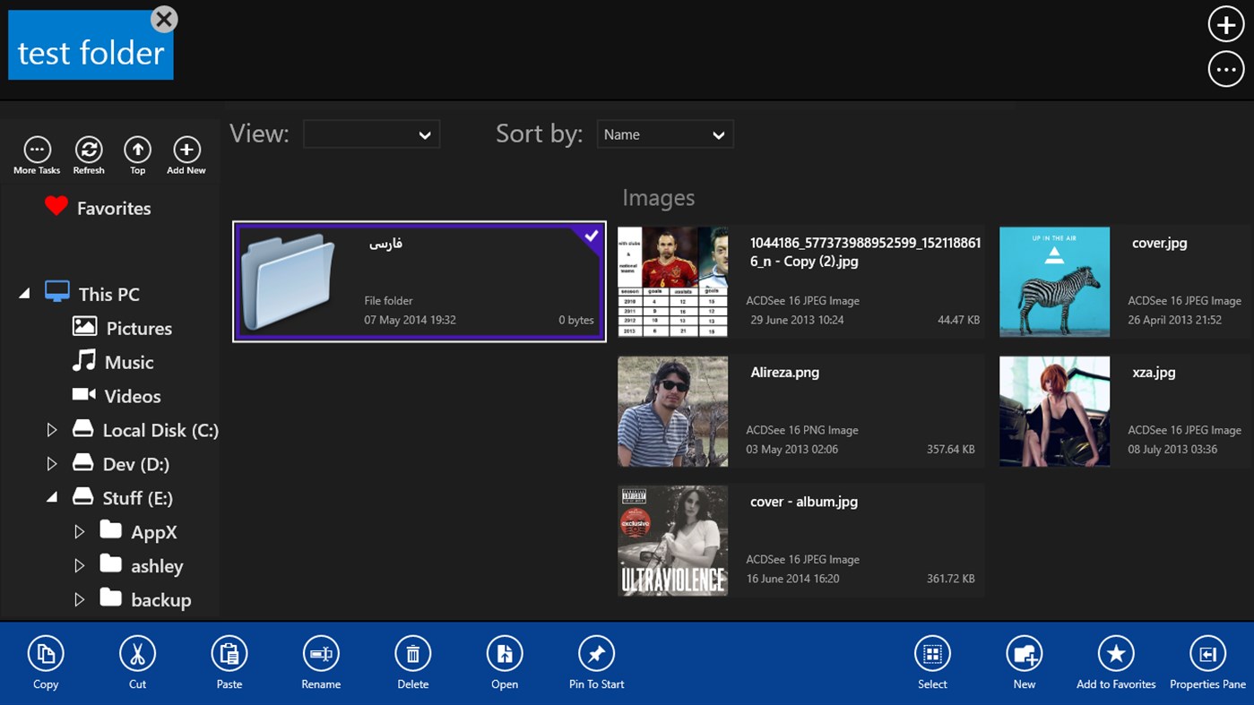 #3. Explorer8 (Windows) 由: Alireza Noori