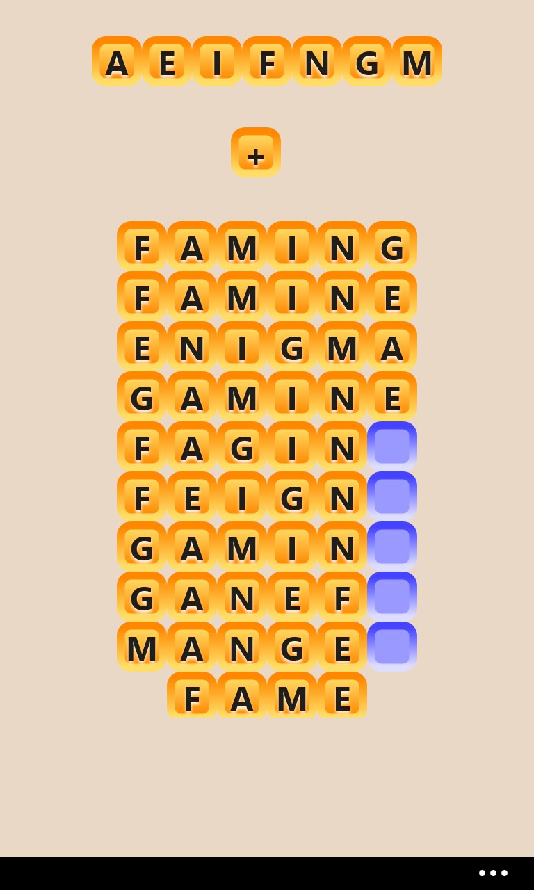 Screenshot 5 Words with Hints windows