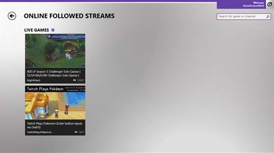 game streams screenshot 5
