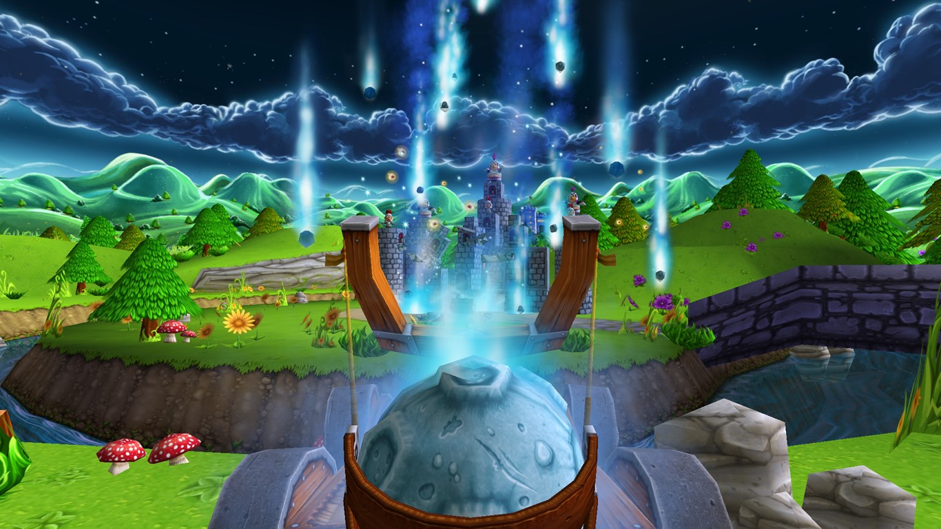 Rain Meteors from the Sky with Lunar Storm