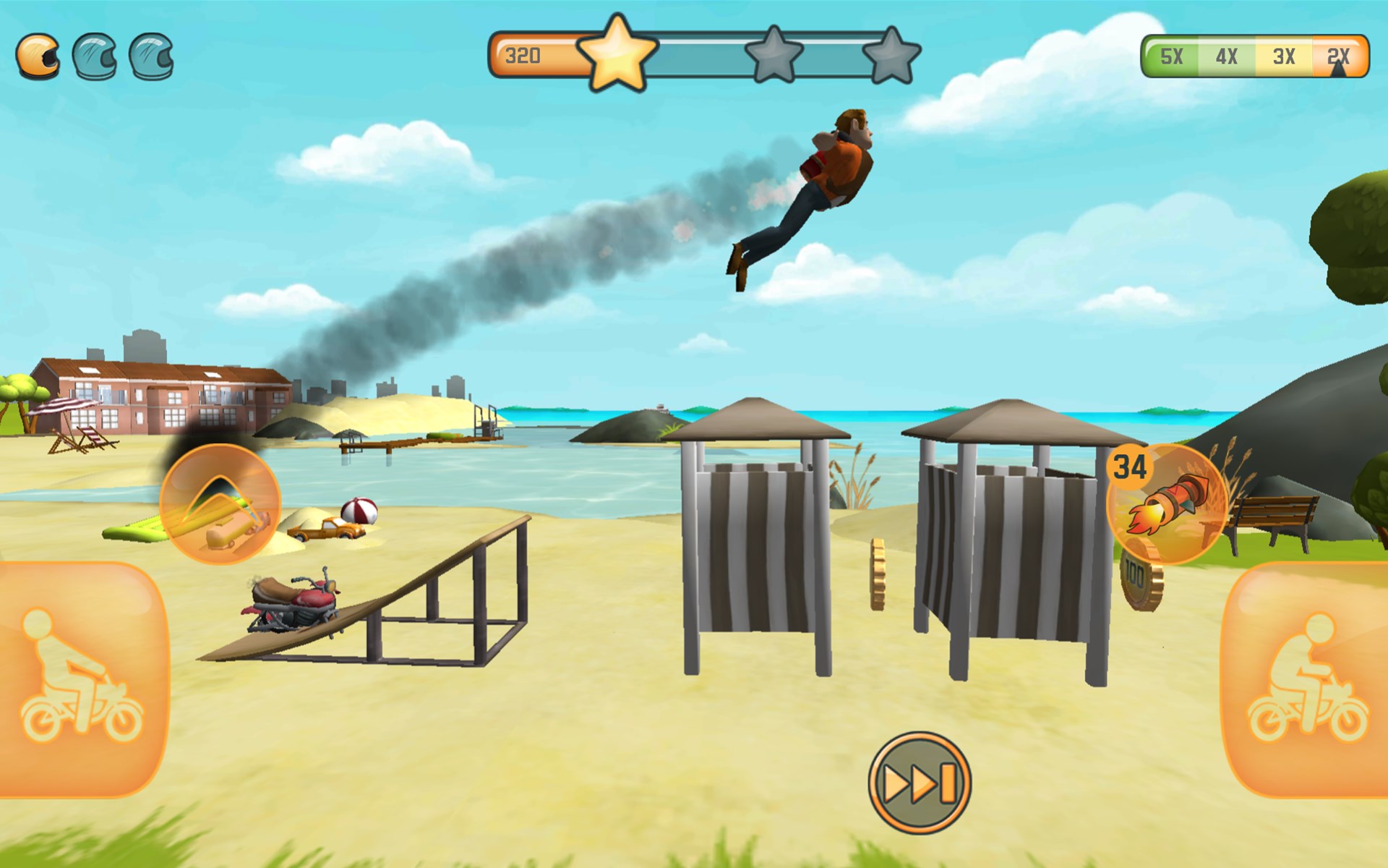 Flying with a rocket