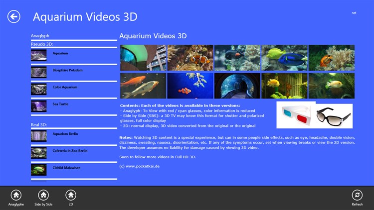 Aquarium Videos 3D - PC - (Windows)