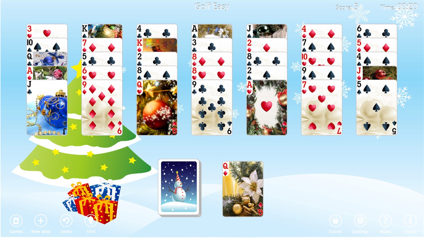 #5. Christmas Time Solitaire (Windows) 由: TreeCardGames