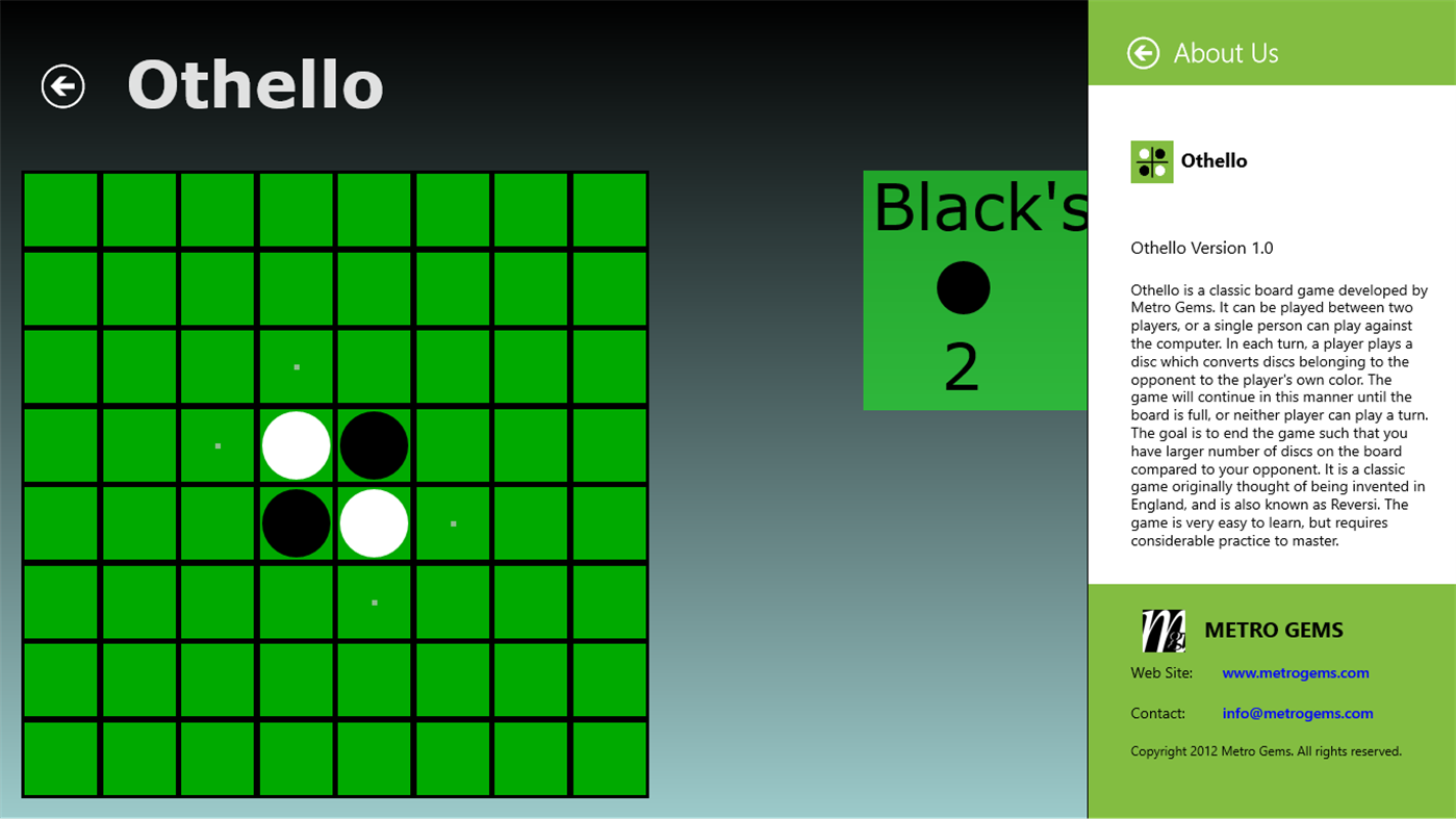 #5. Othello (Windows) 由: Kamal Aggarwal