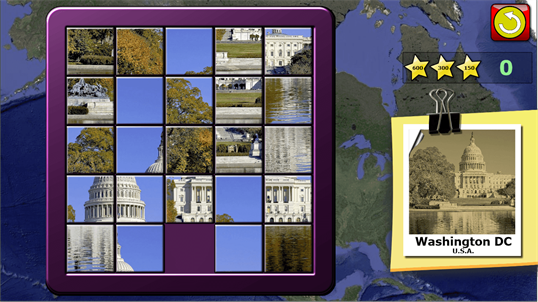 Kids Slide Puzzle World - 15 mystic squares shape rearranging mosaic game for older aged children screenshot 3
