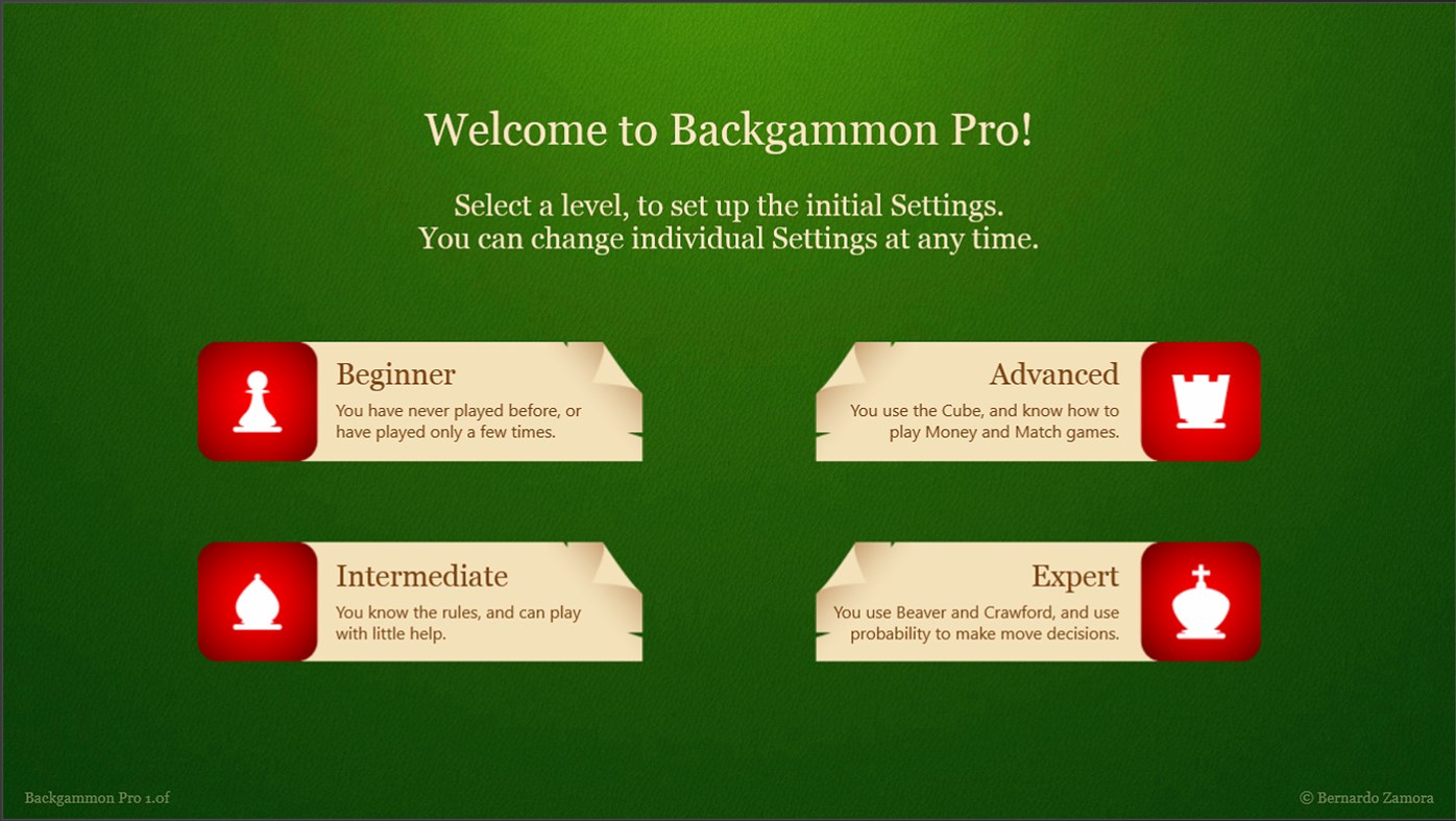 #8. Backgammon Pro (Windows) 由: Bernardo Zamora