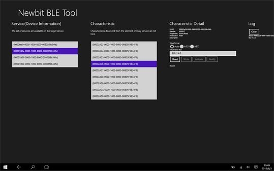 Bluetooth LE Devolop Tool screenshot 3